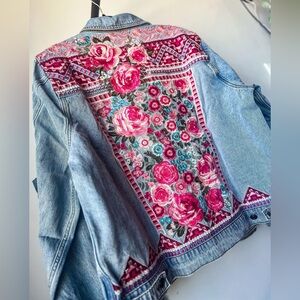 Savanna Jane embroidered denim jacket
